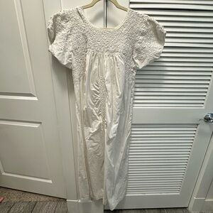 Mi Golondrina White Embroidered Dress